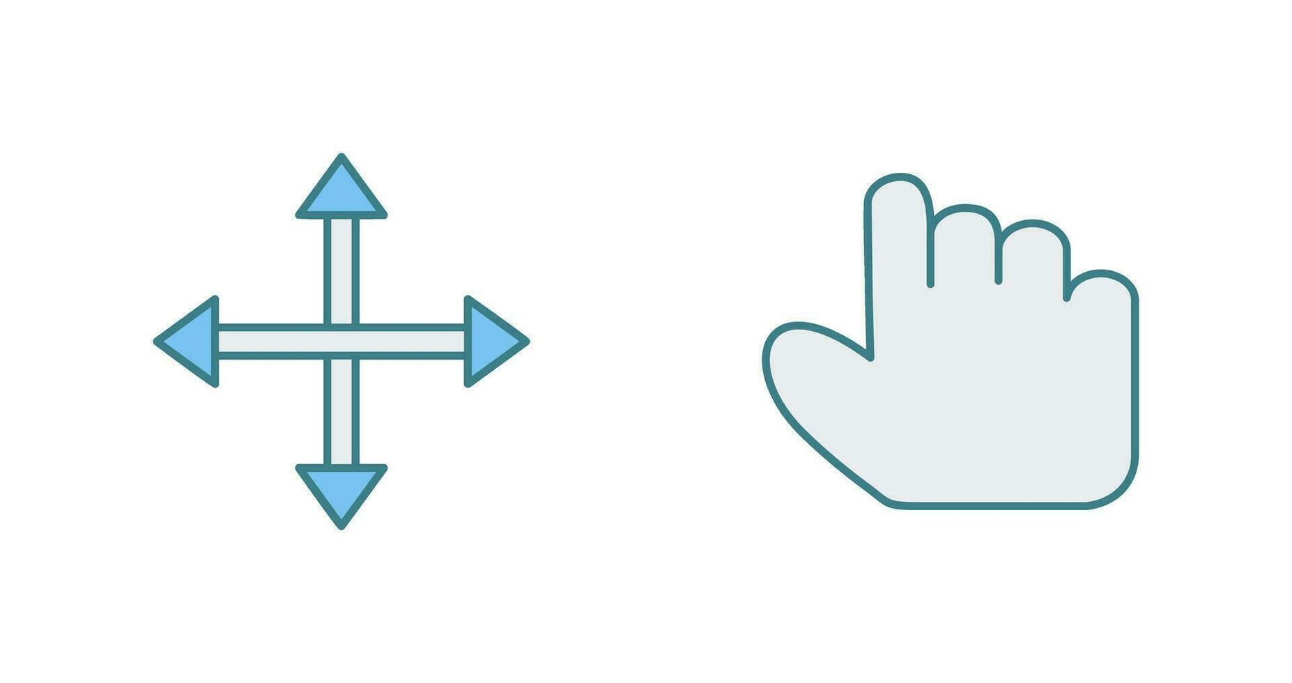 move and hold Icon vector