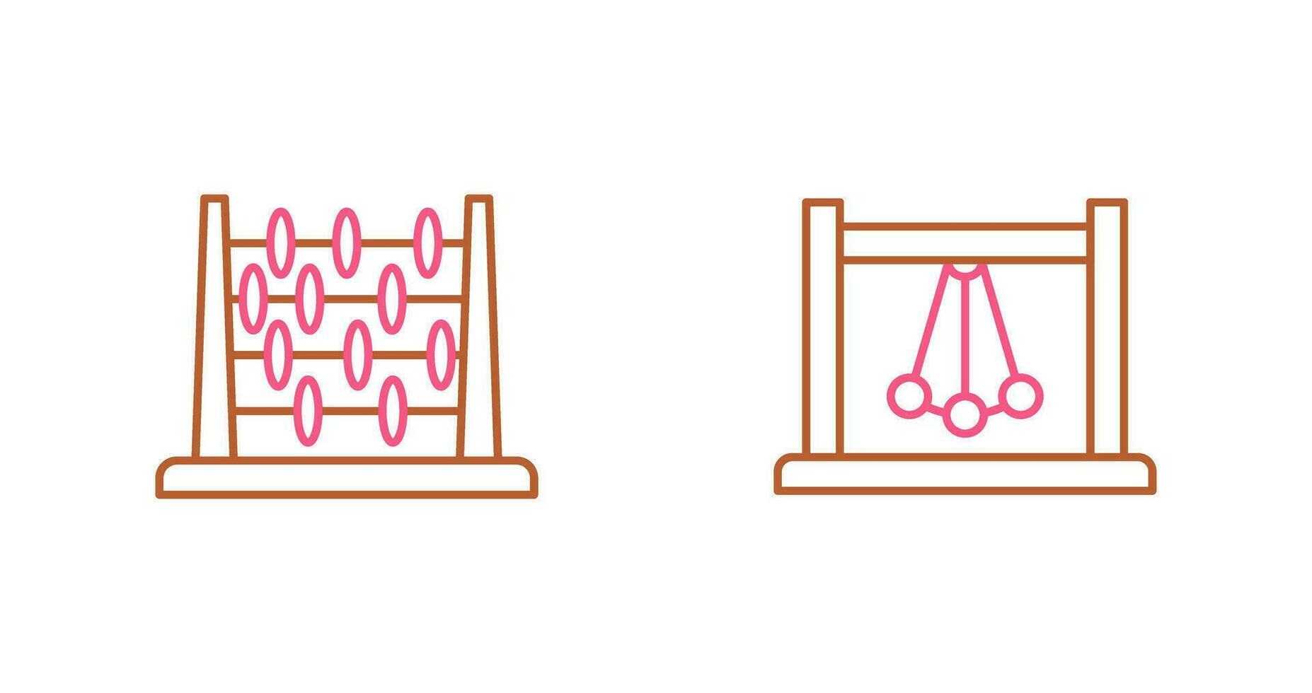 Abacus and Pendulum Icon vector