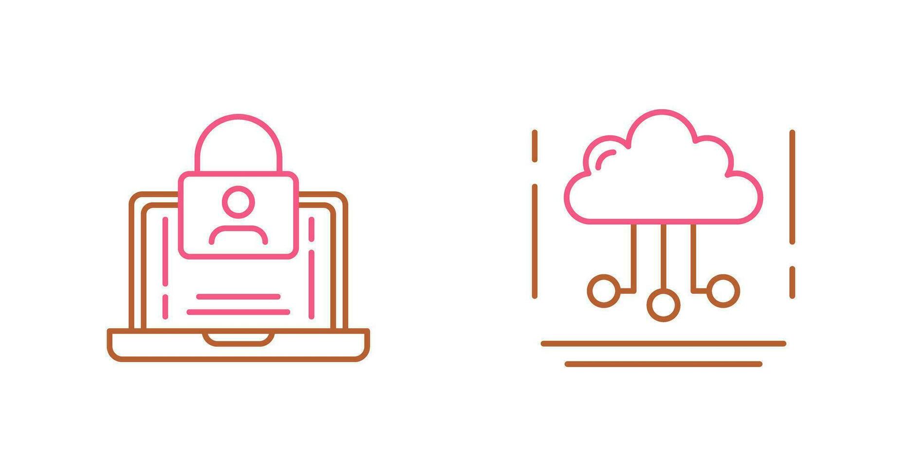 Authentication and Network Icon vector