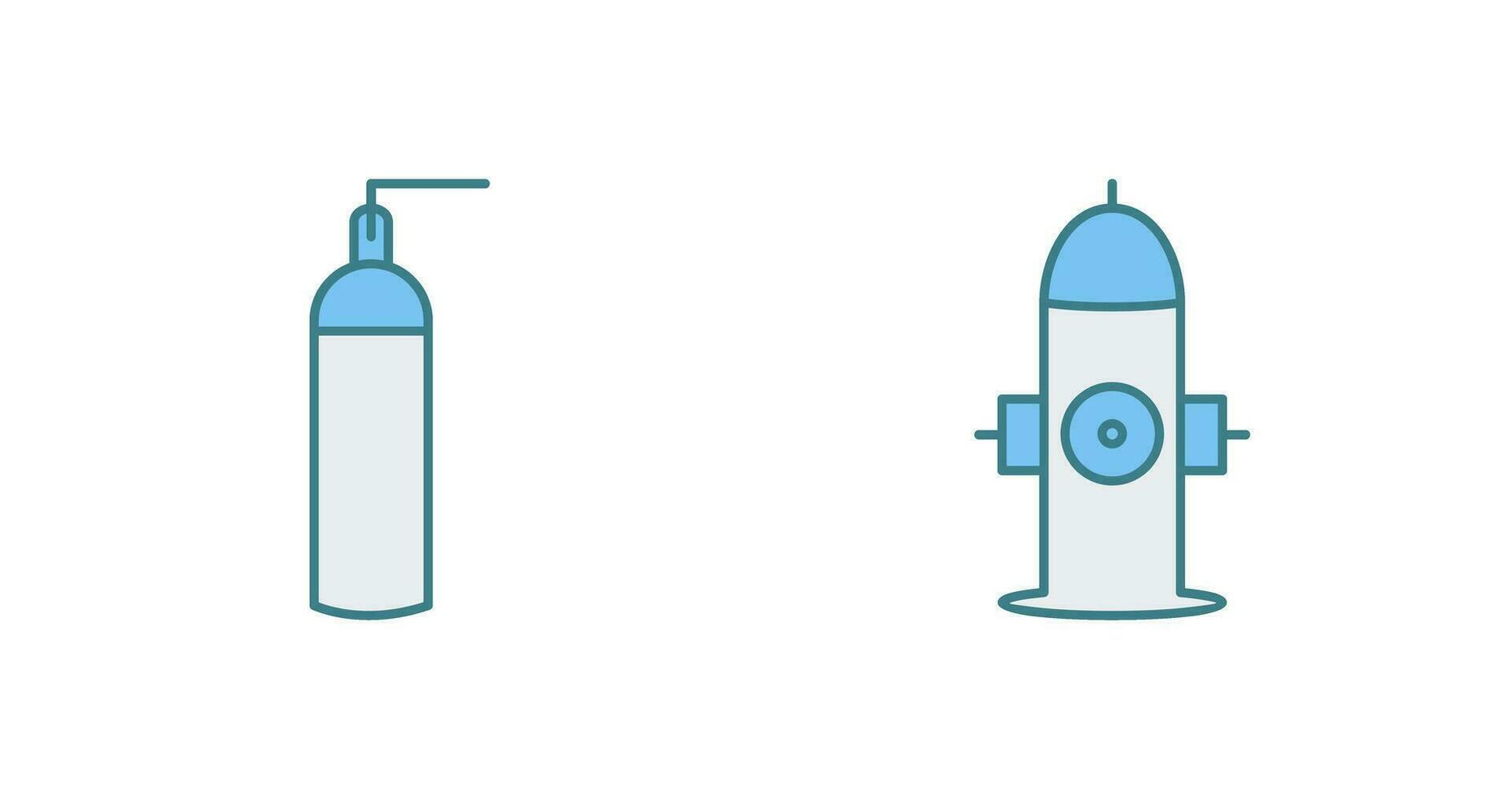 hydrant and oxygen tank  Icon vector