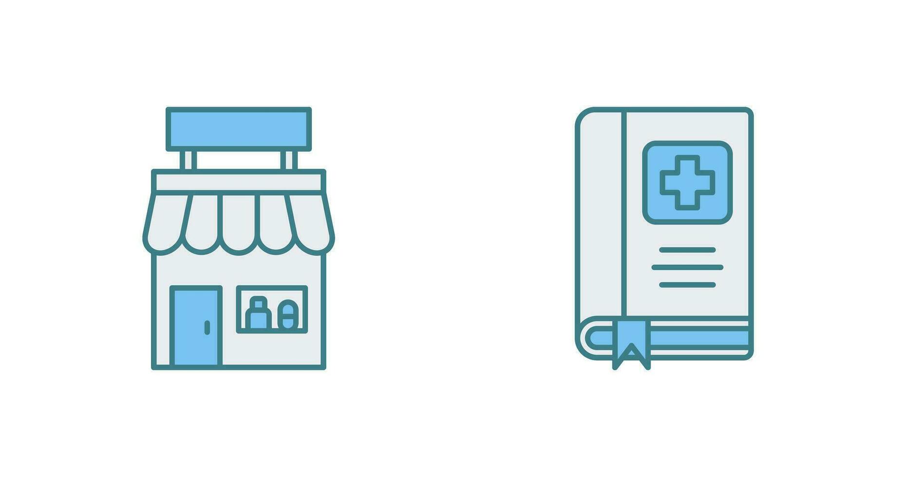 Dispensary and Medical Icon vector
