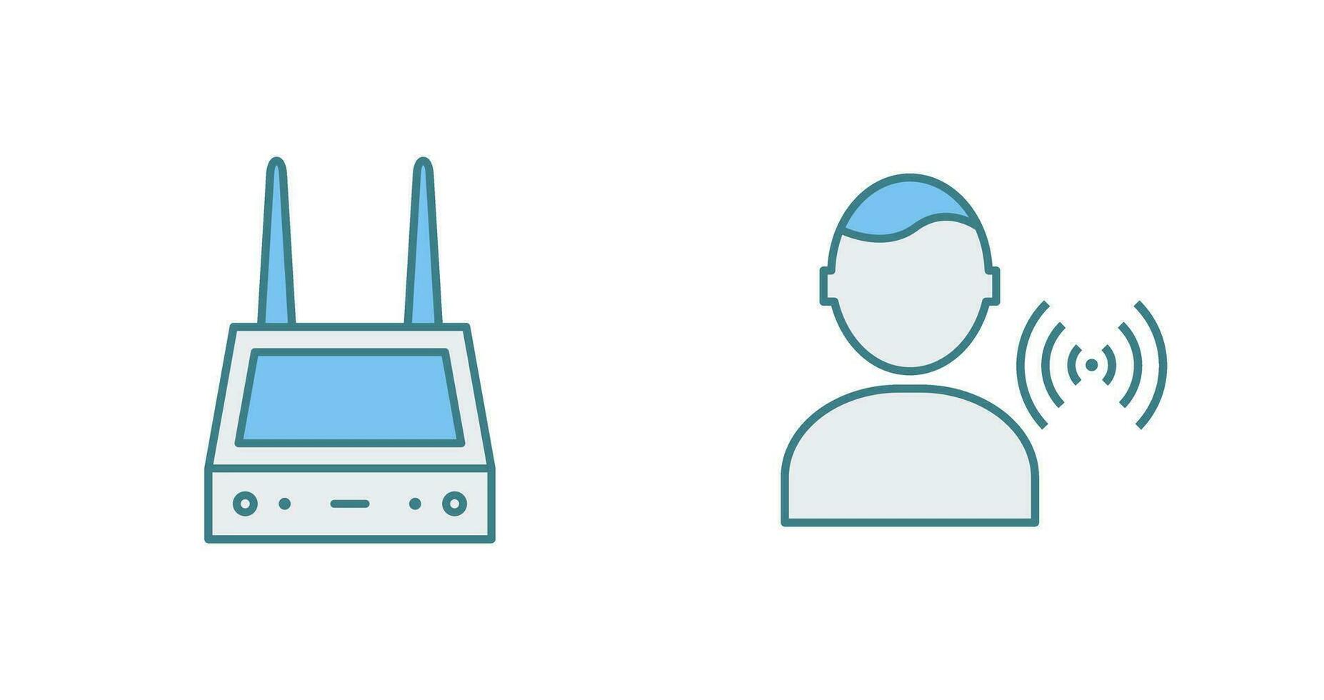 router and signal  Icon vector