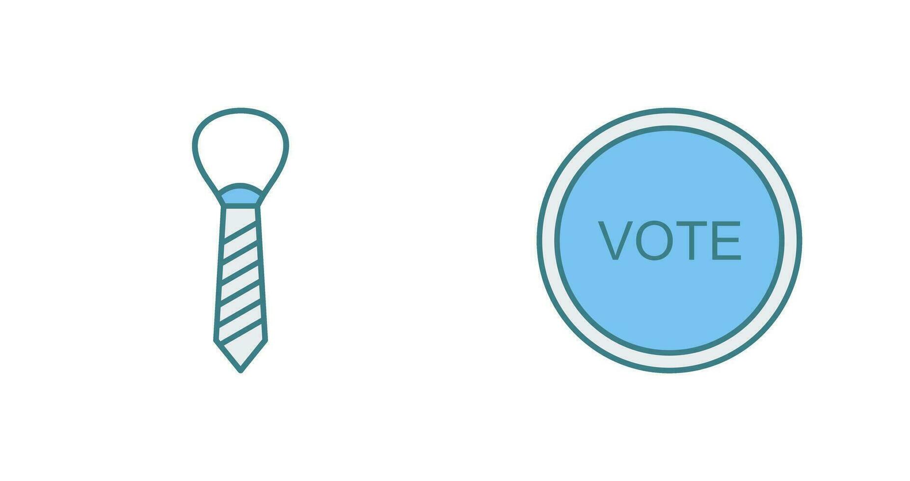 Tie and Vote Link Icon vector