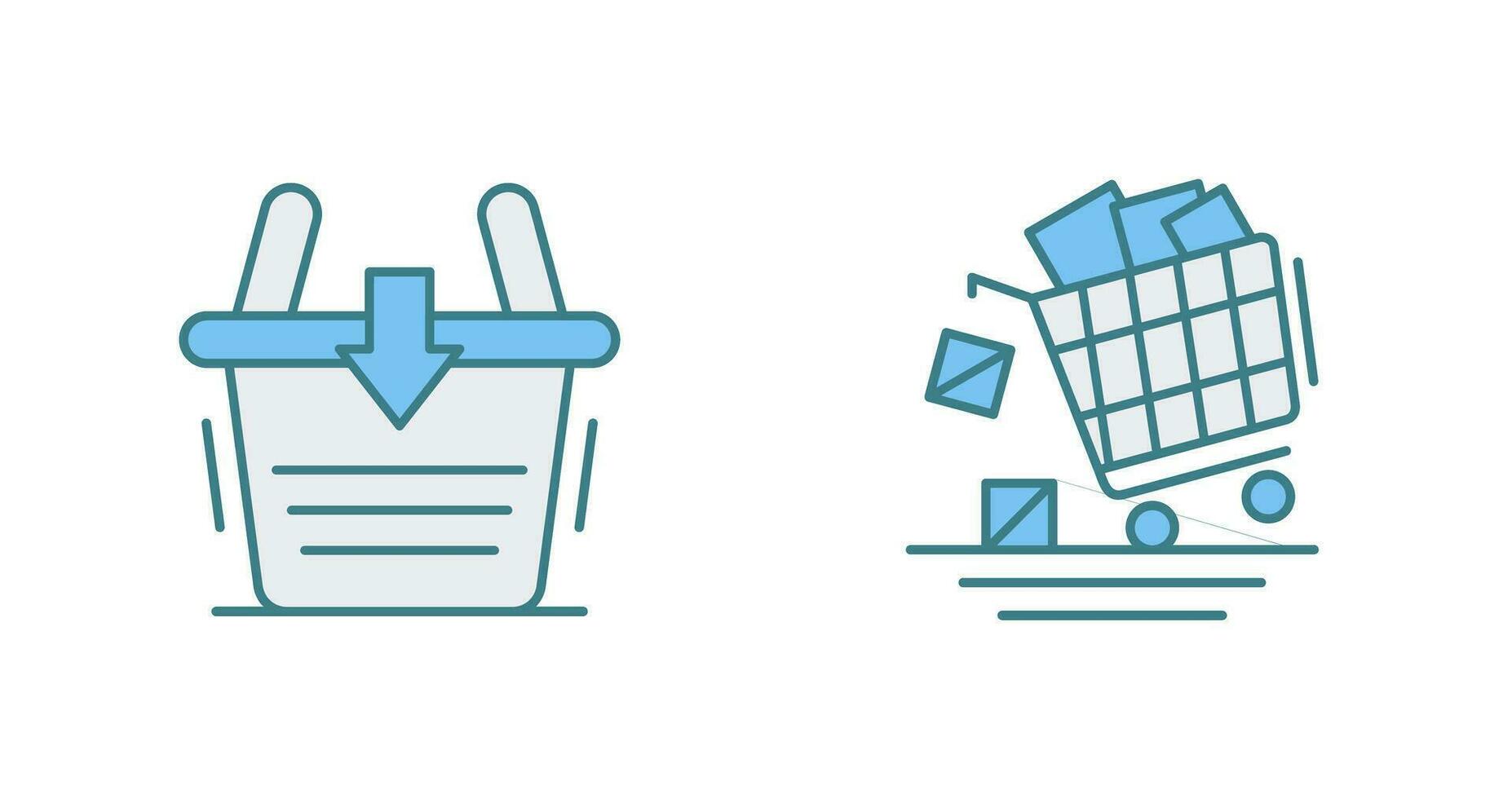 Sale and Add to Basket Icon vector