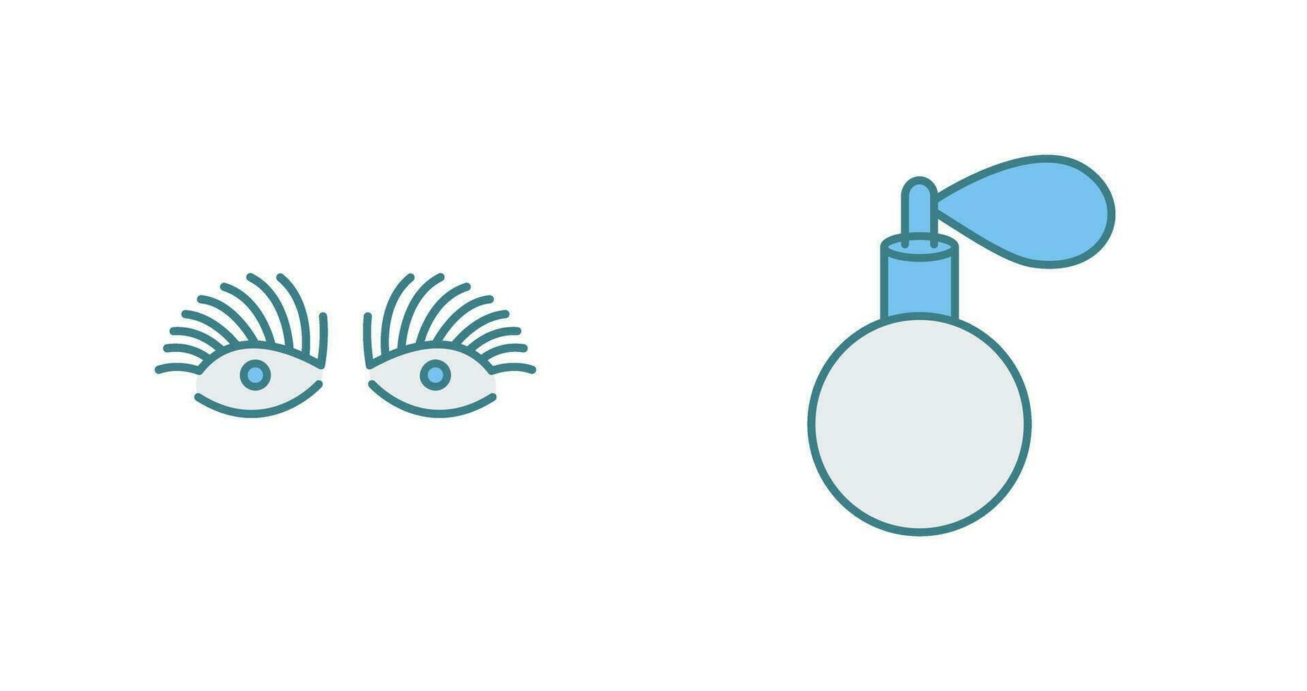 Longlashes and perfume Icon vector