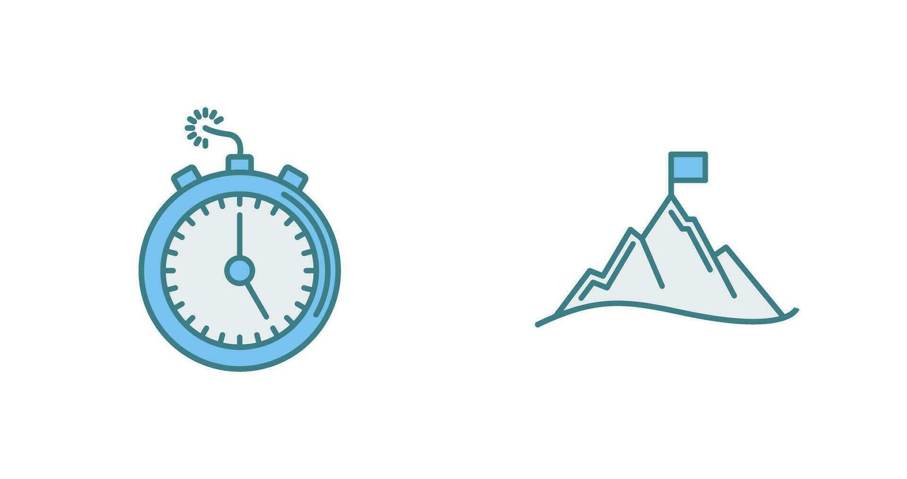 Deadline and Mission Icon vector