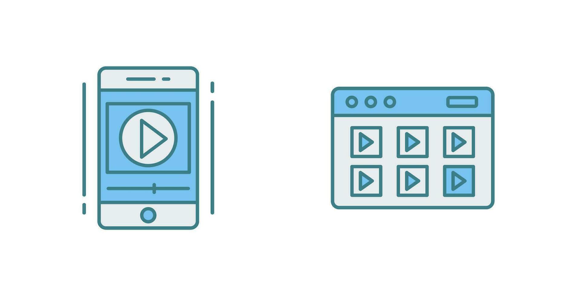 Smartphone and Online Course Icon vector