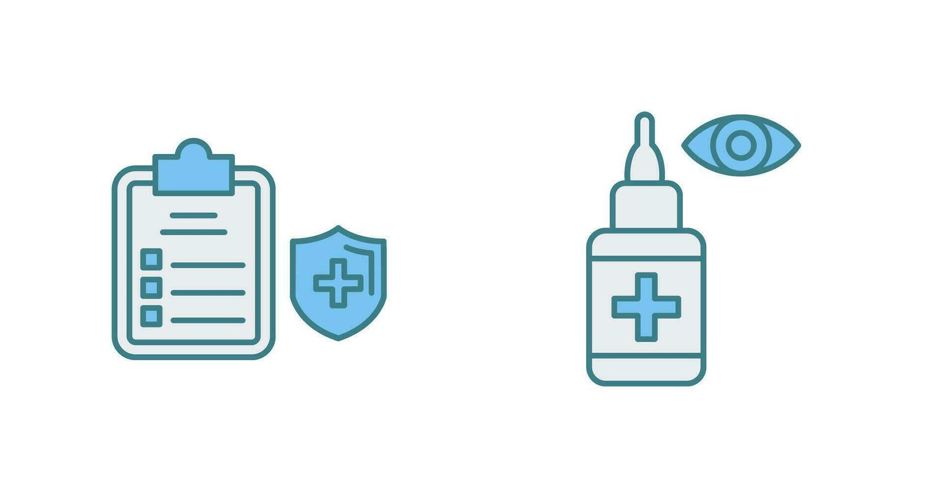 Medical Protection and Eye Icon vector