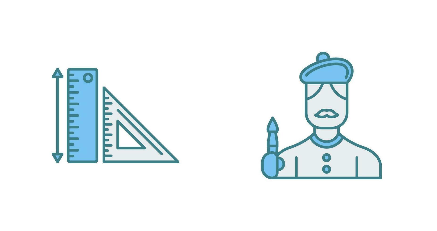 Rules and Artist Icon vector