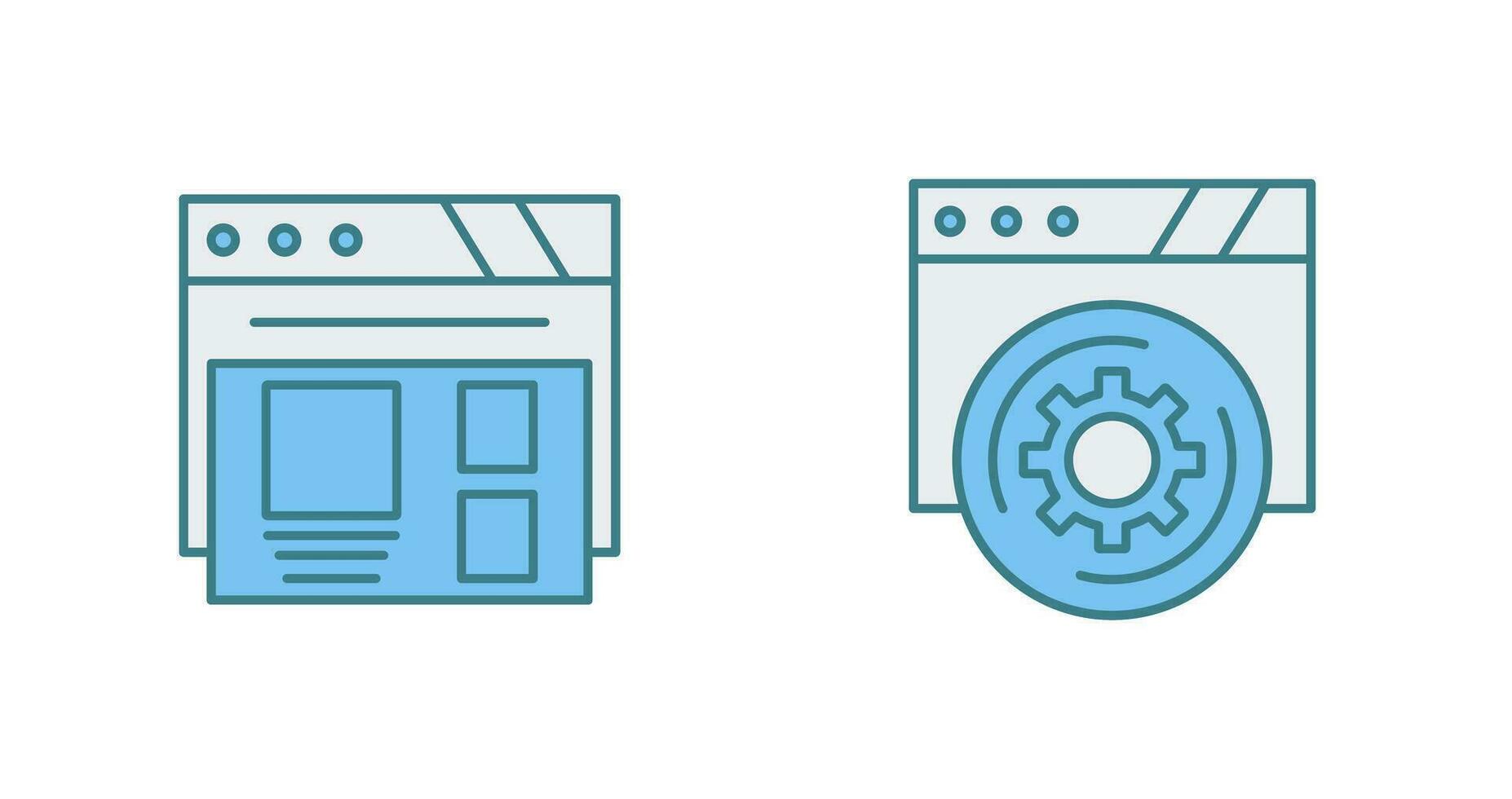 Layout and Setting Icon vector