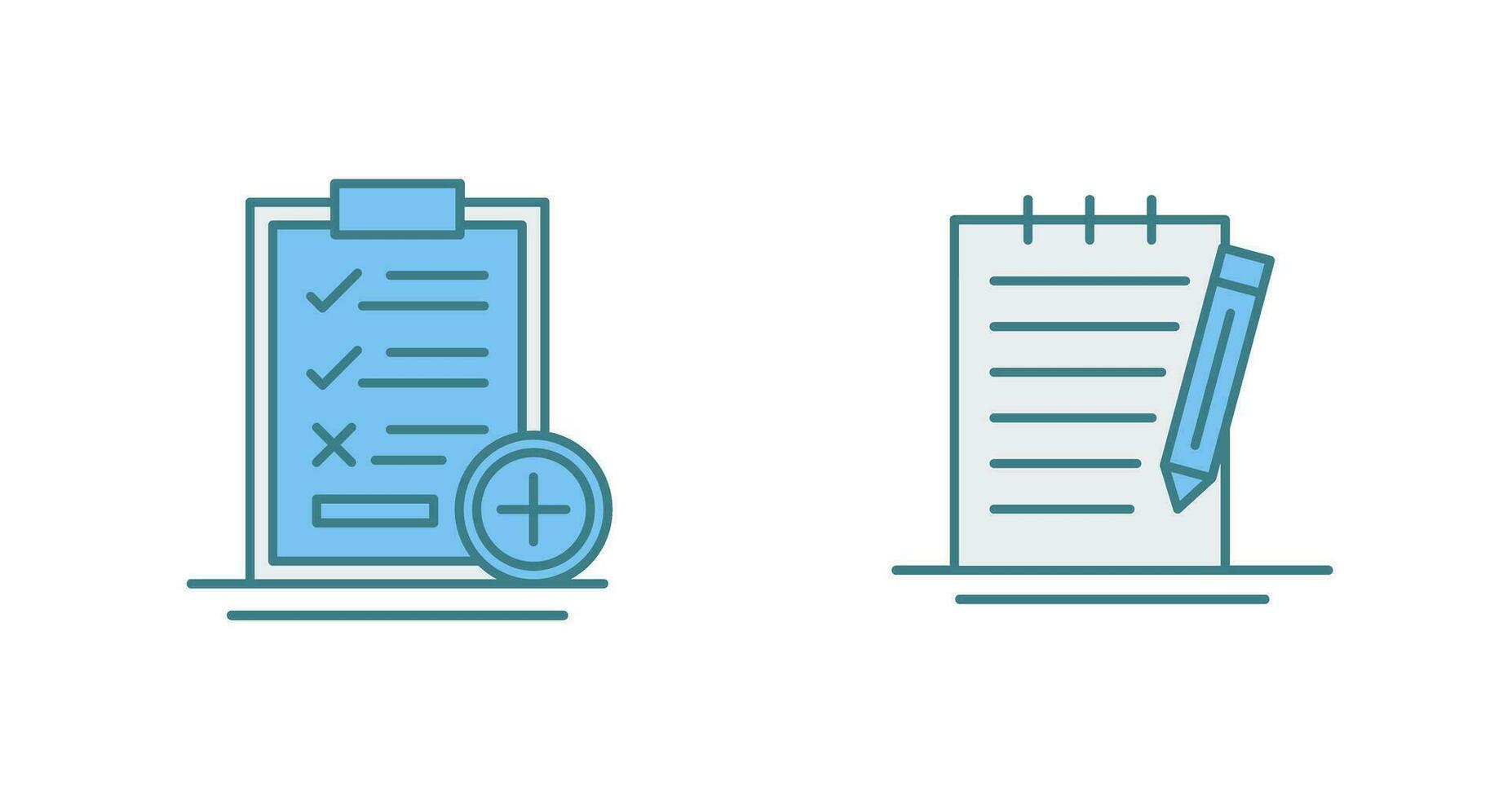 Medical Examination List and Check Up List Icon vector