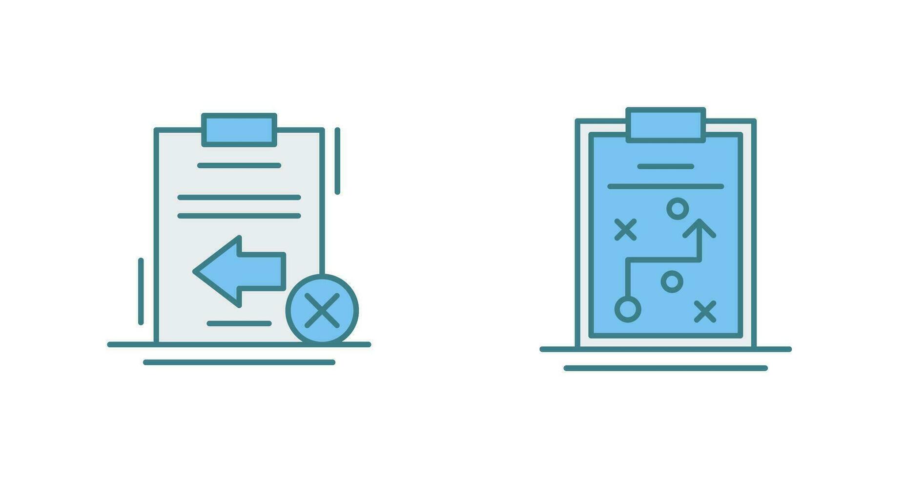 Return Failed and Strategybussiness Icon vector