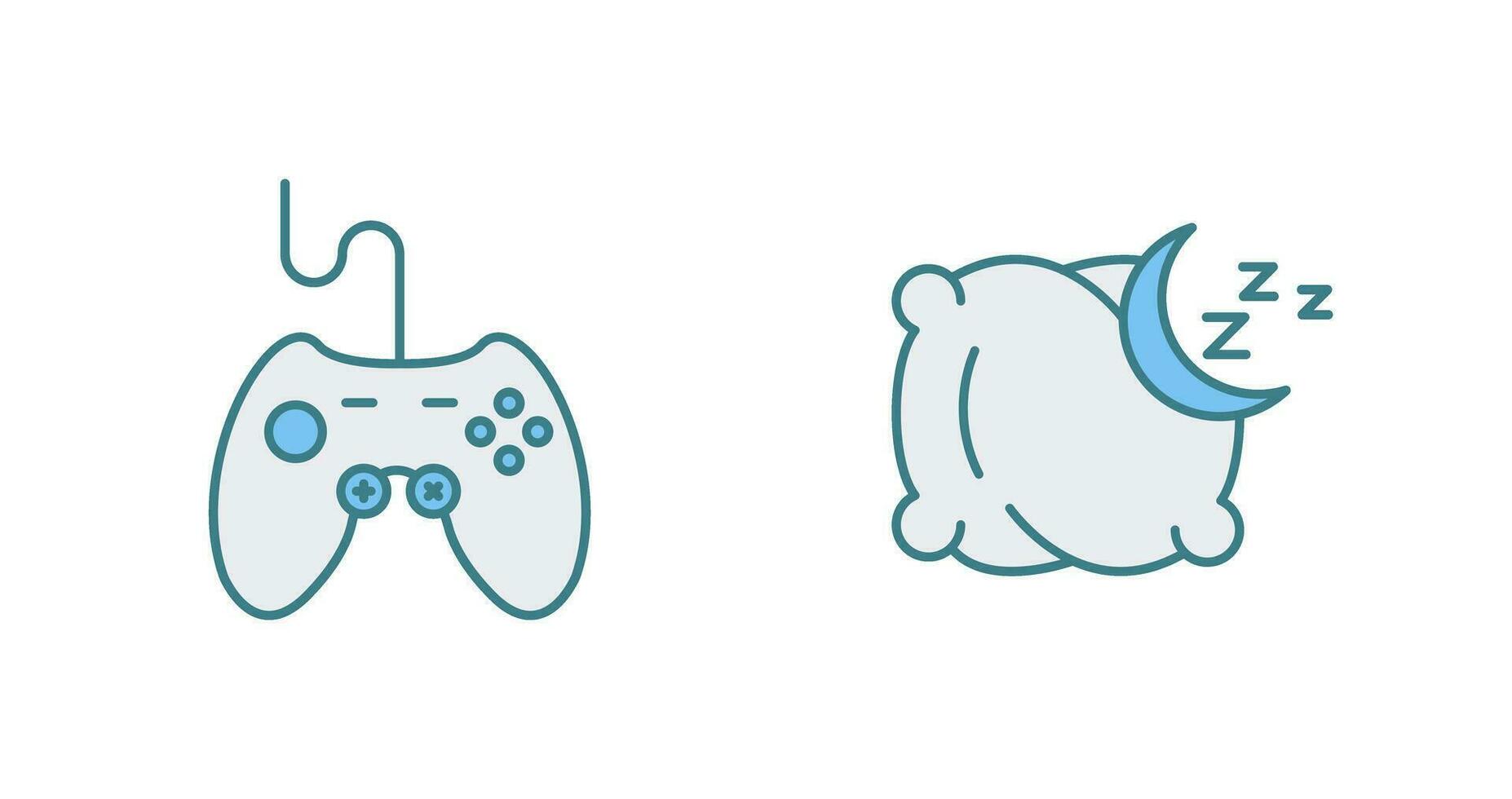 joystick and Pillow Icon vector
