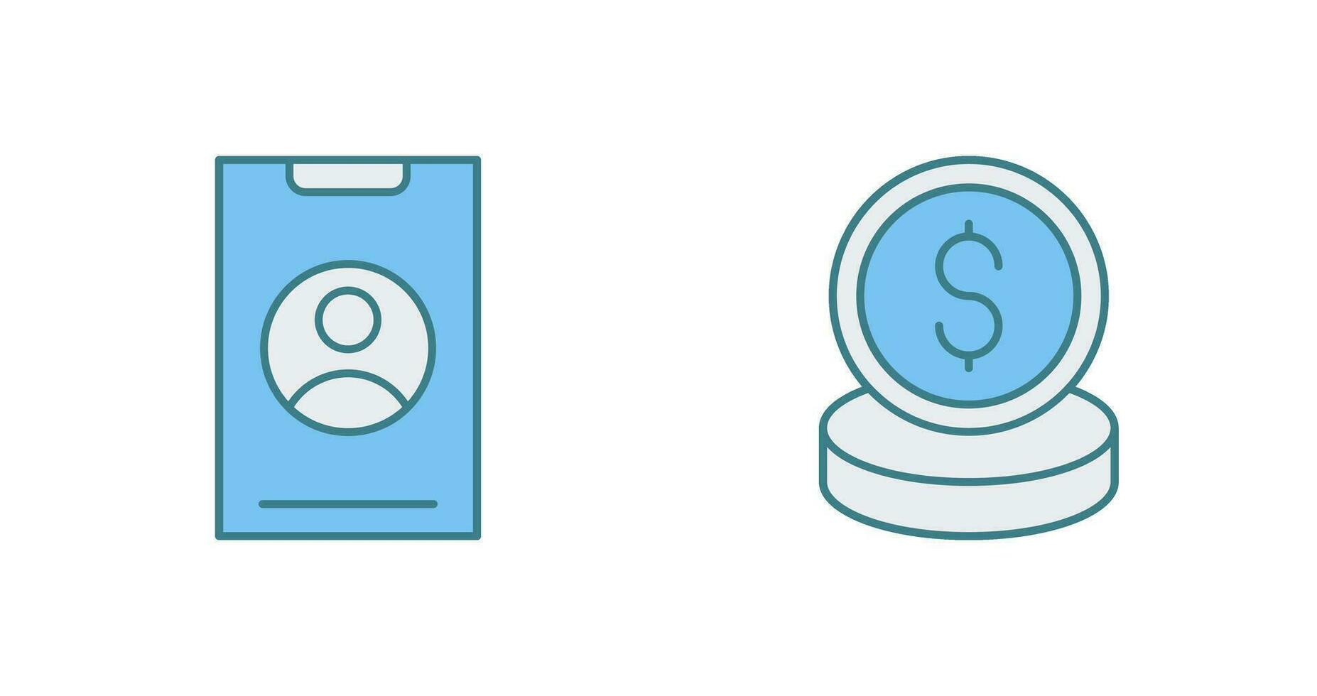 Smart Phone and Money Icon vector