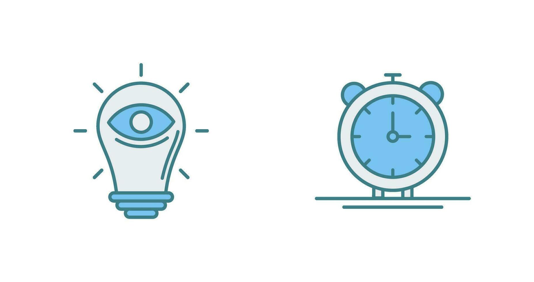 visionary and Alarm Bell Icon vector