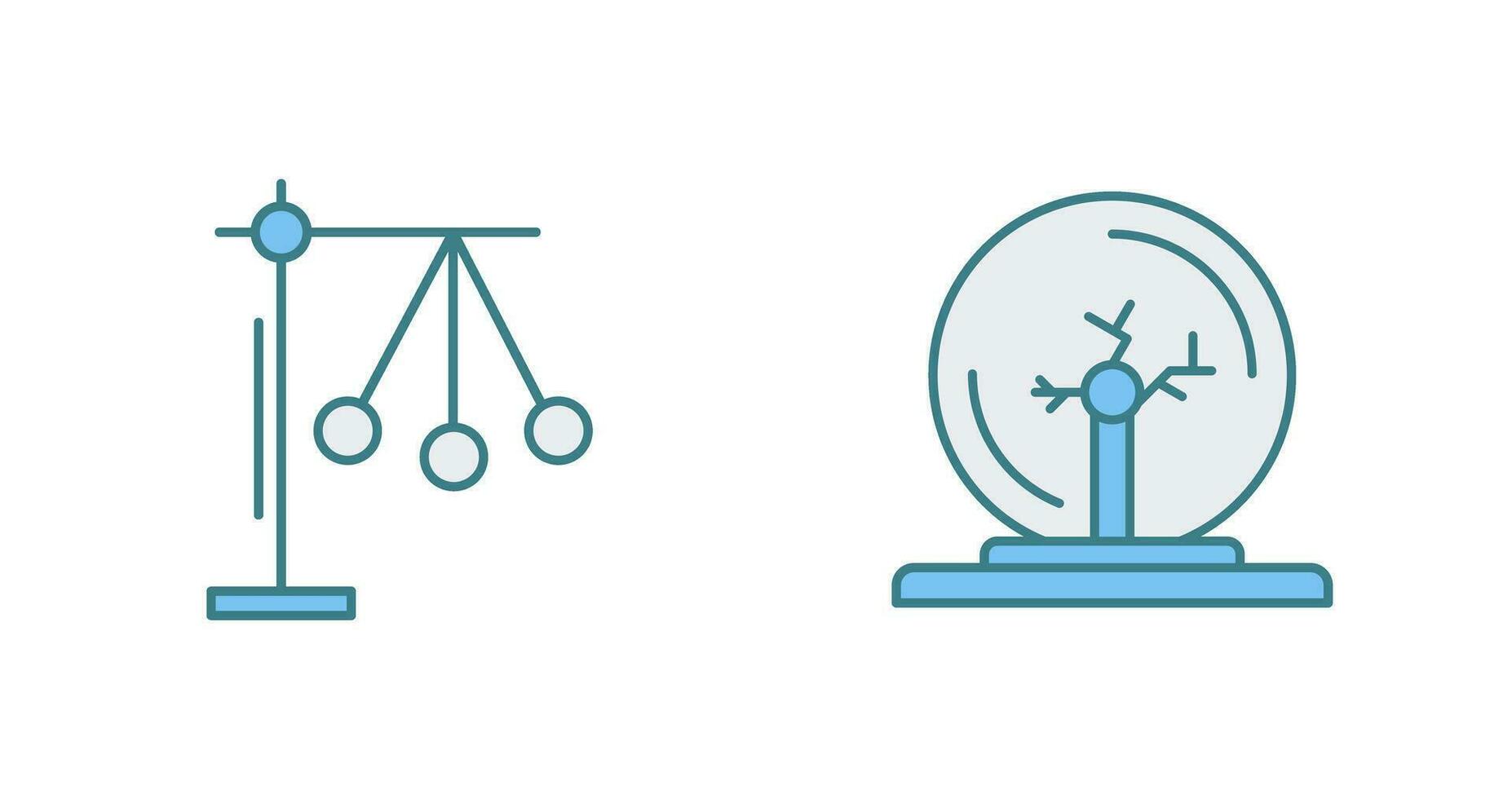 Pendulum and Plasma Ball Icon vector