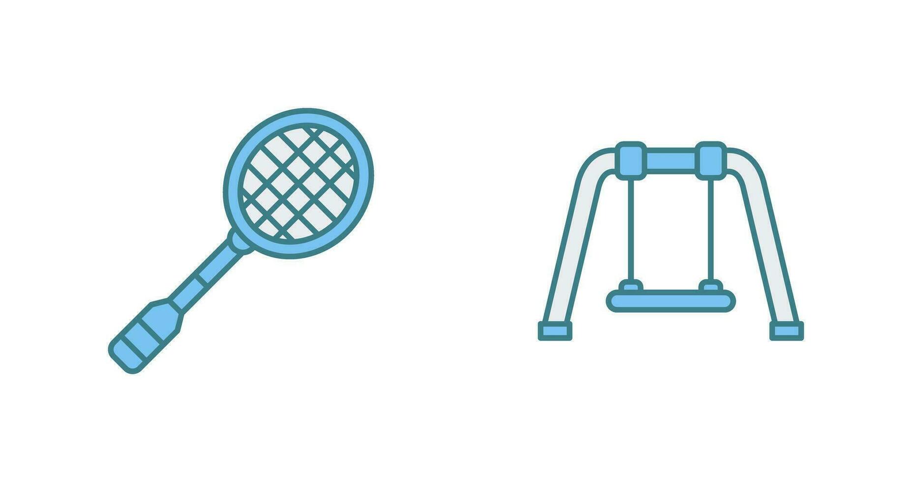 Racket and Swing Icon vector
