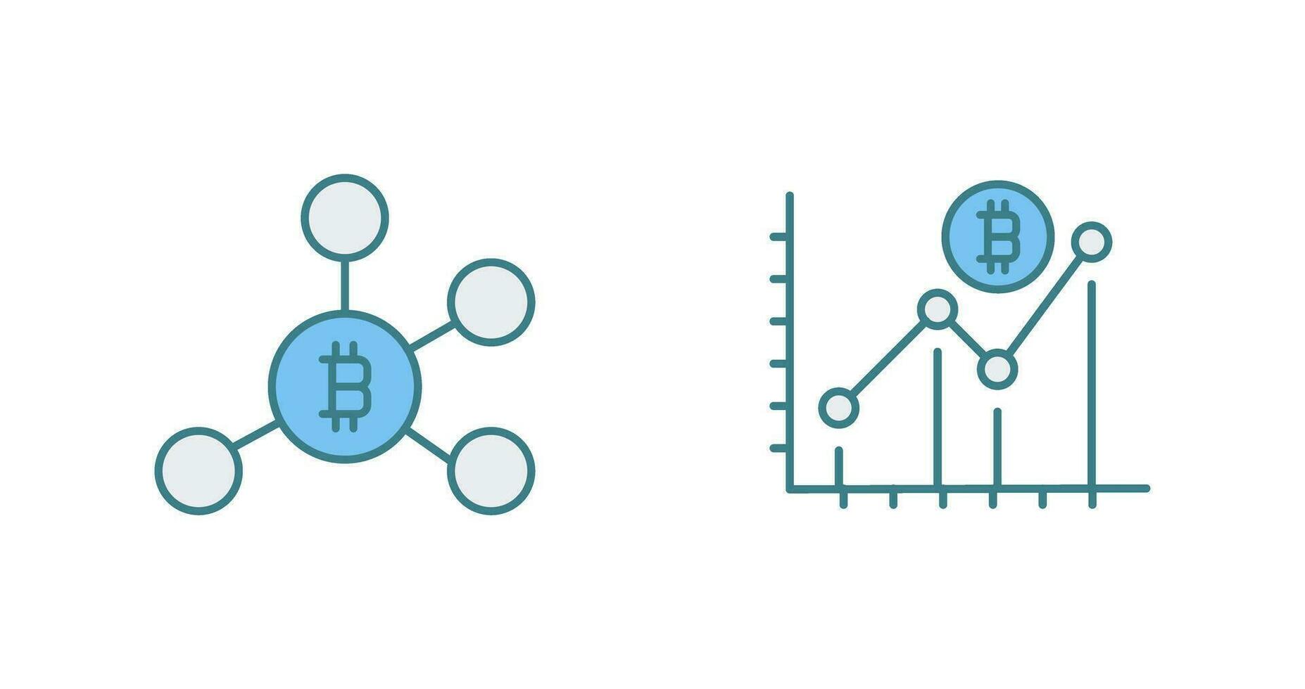 Network and Bars Icon vector
