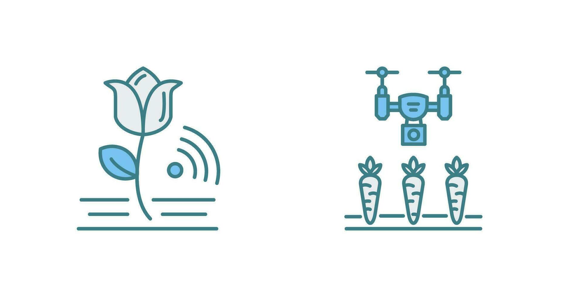 Flowers and Agriculture Icon vector