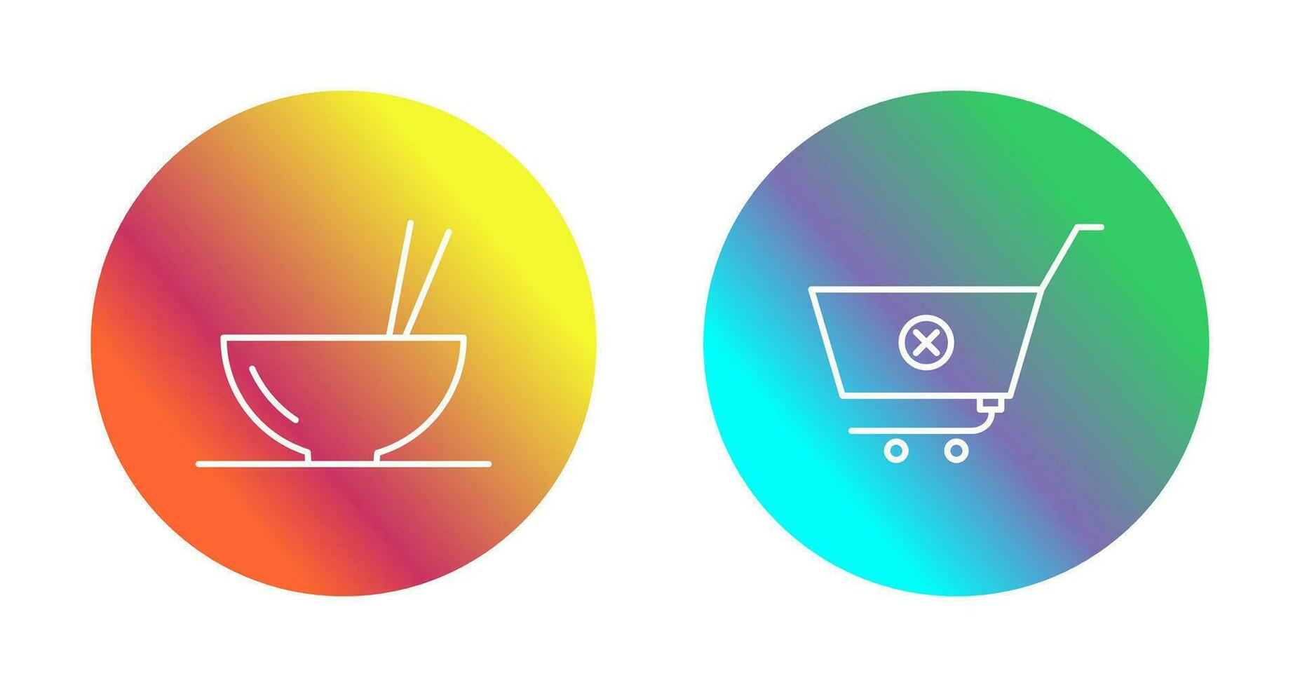 food and cancel order Icon vector