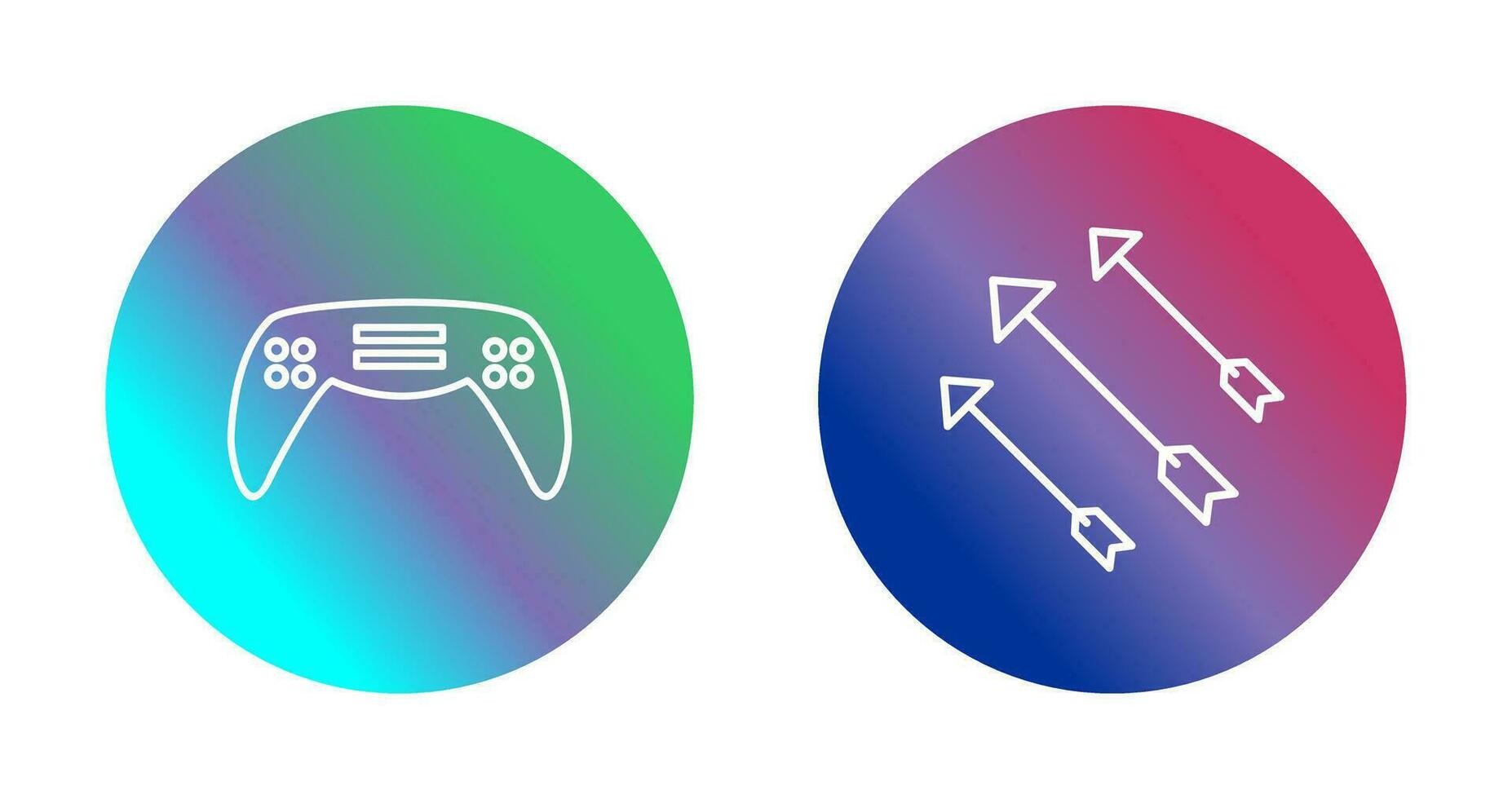 Gaming Console and Arrows Icon vector