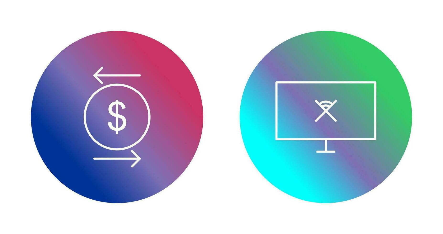 transaction and disconnected network  Icon vector