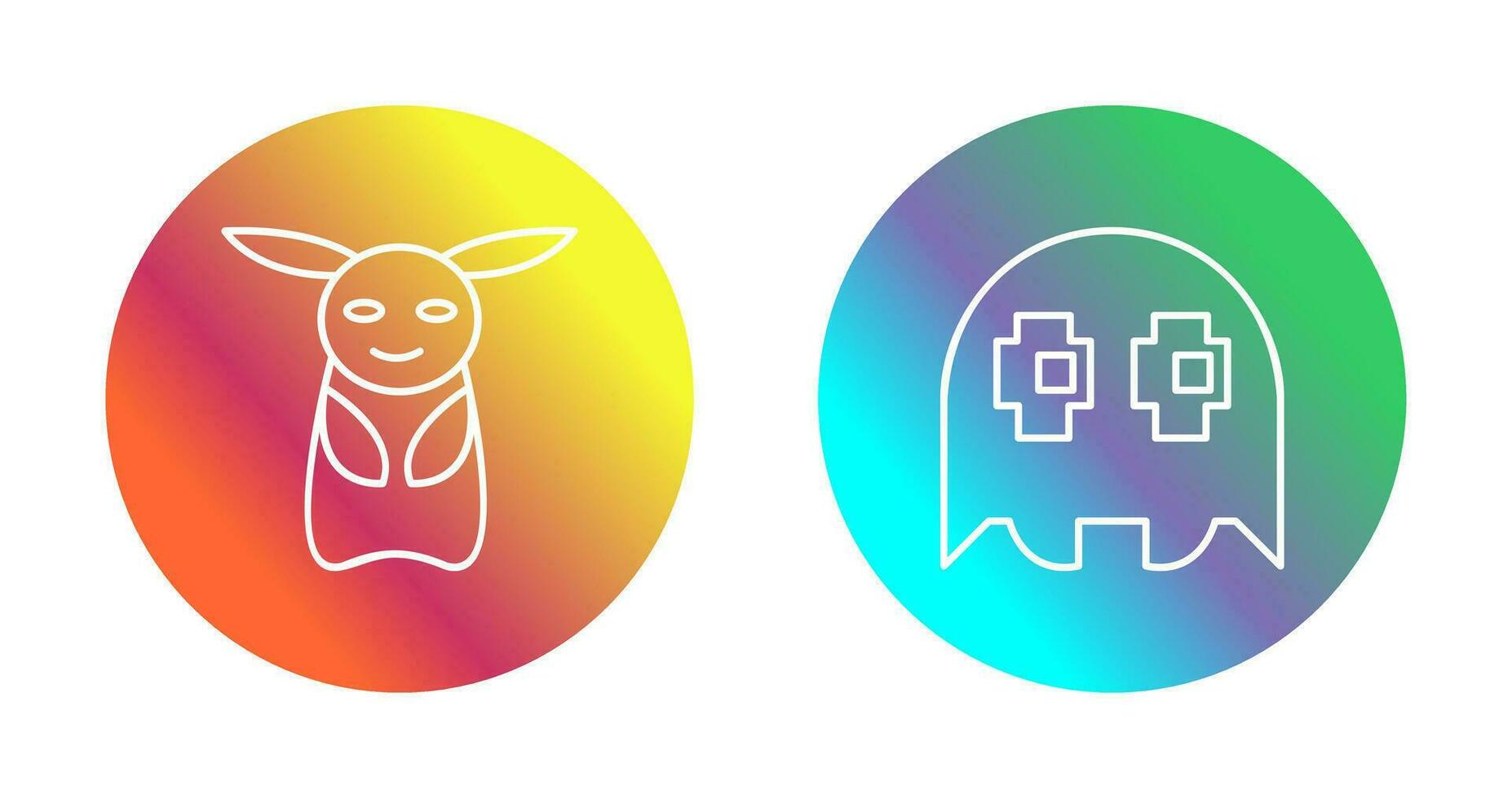 Game Character and Game Character Icon vector