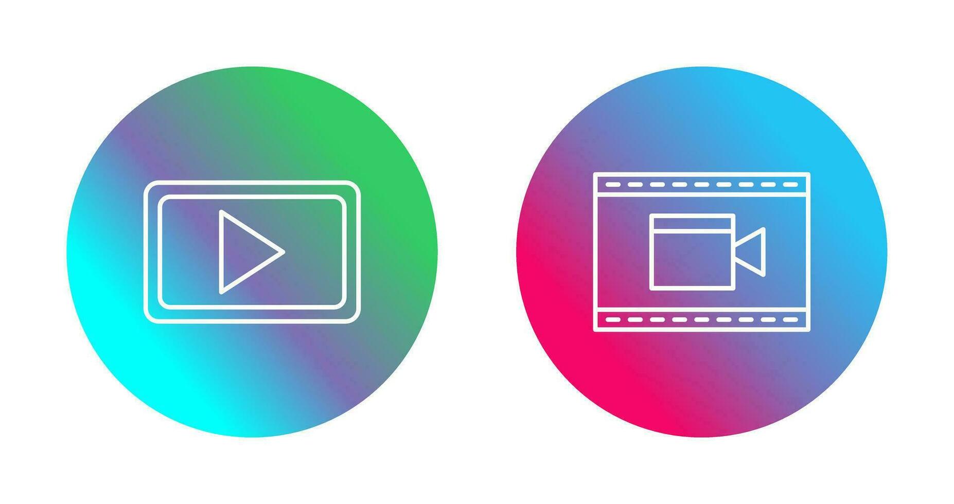 Video Communication and Video and Animation Icon vector