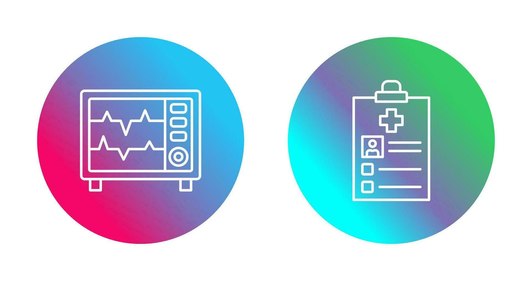 corazón Velocidad monitorear y grabar icono vector