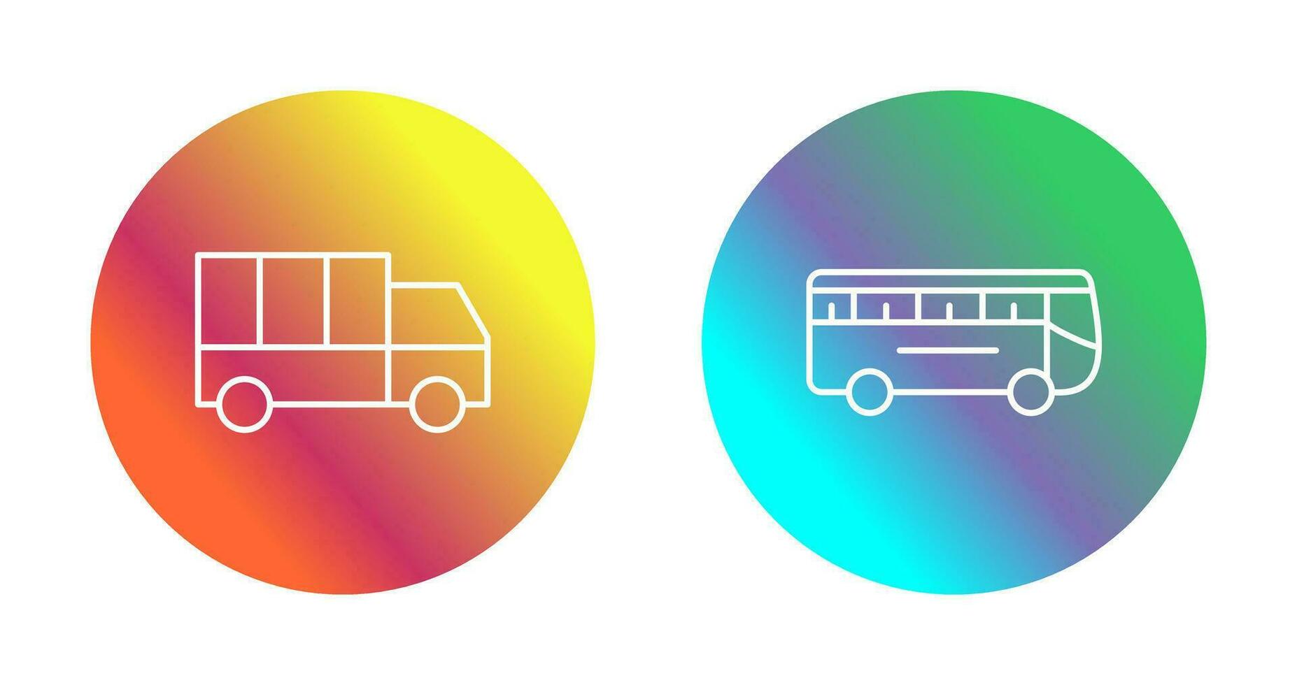 Truck and Bus Icon vector