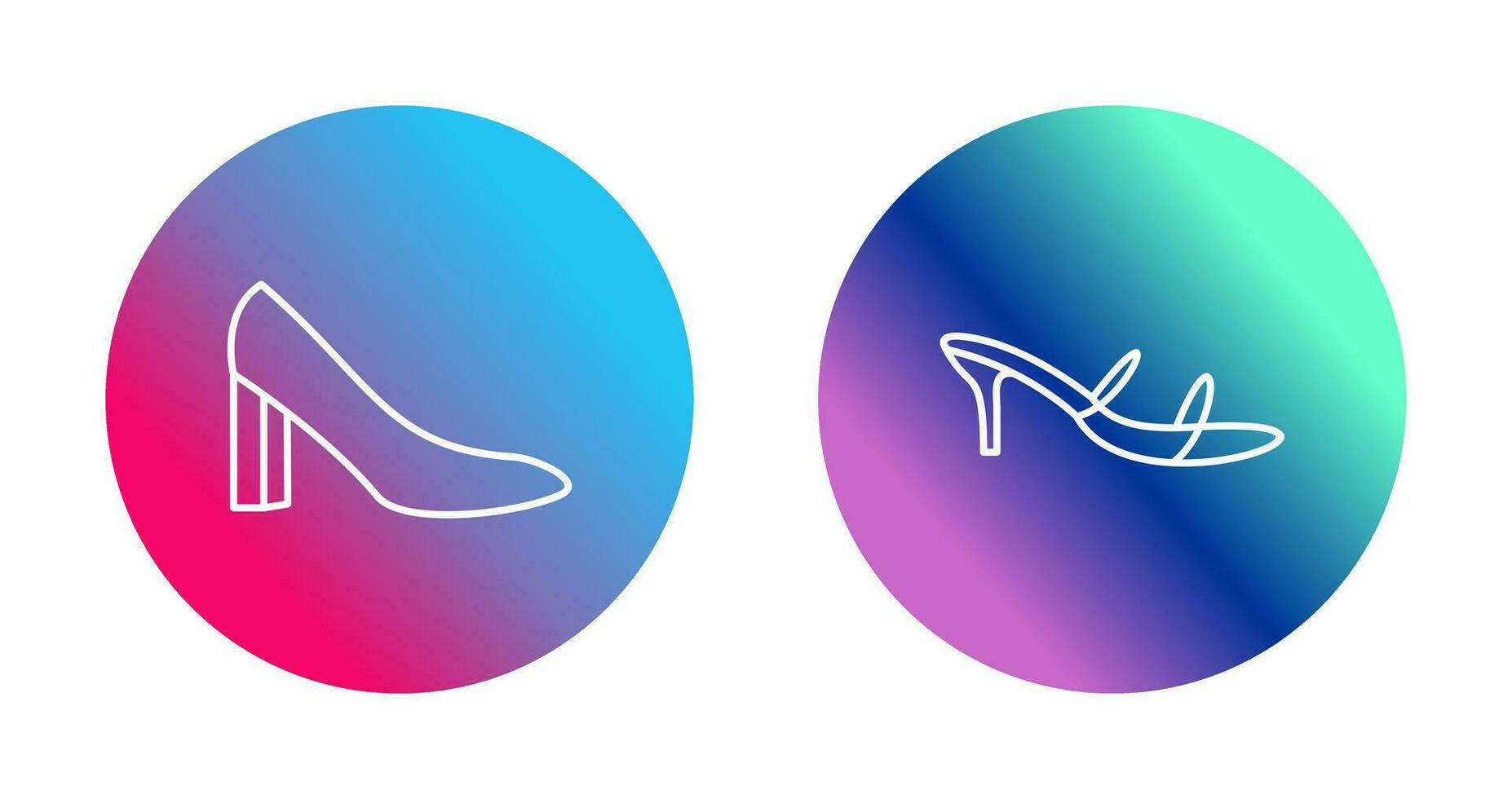 tacones y elegante icono vector