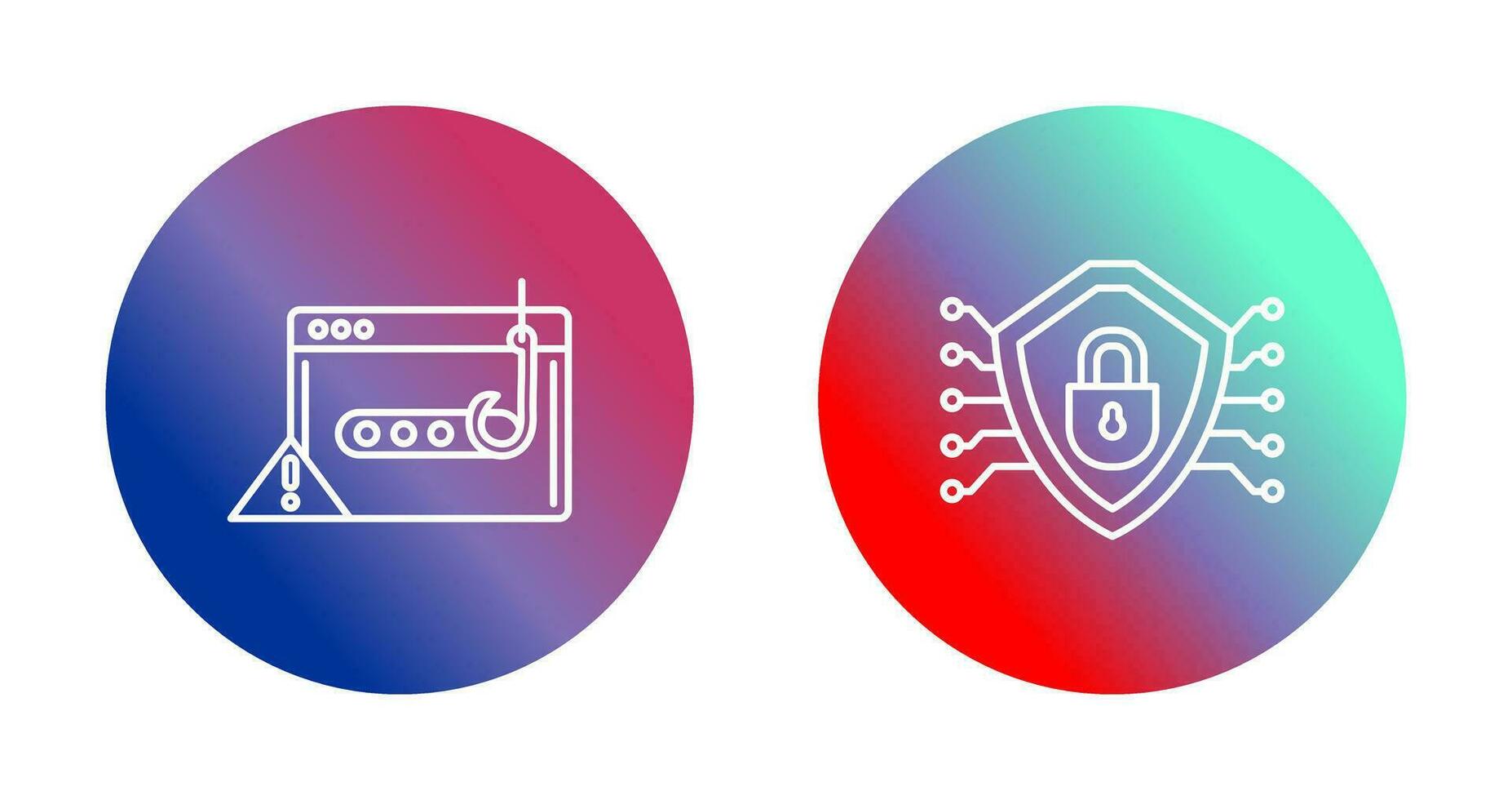 Phishing Password and Security Icon vector