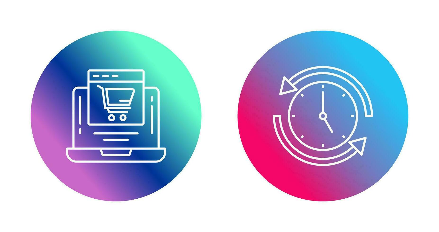 Add to Cart and Run time Icon vector