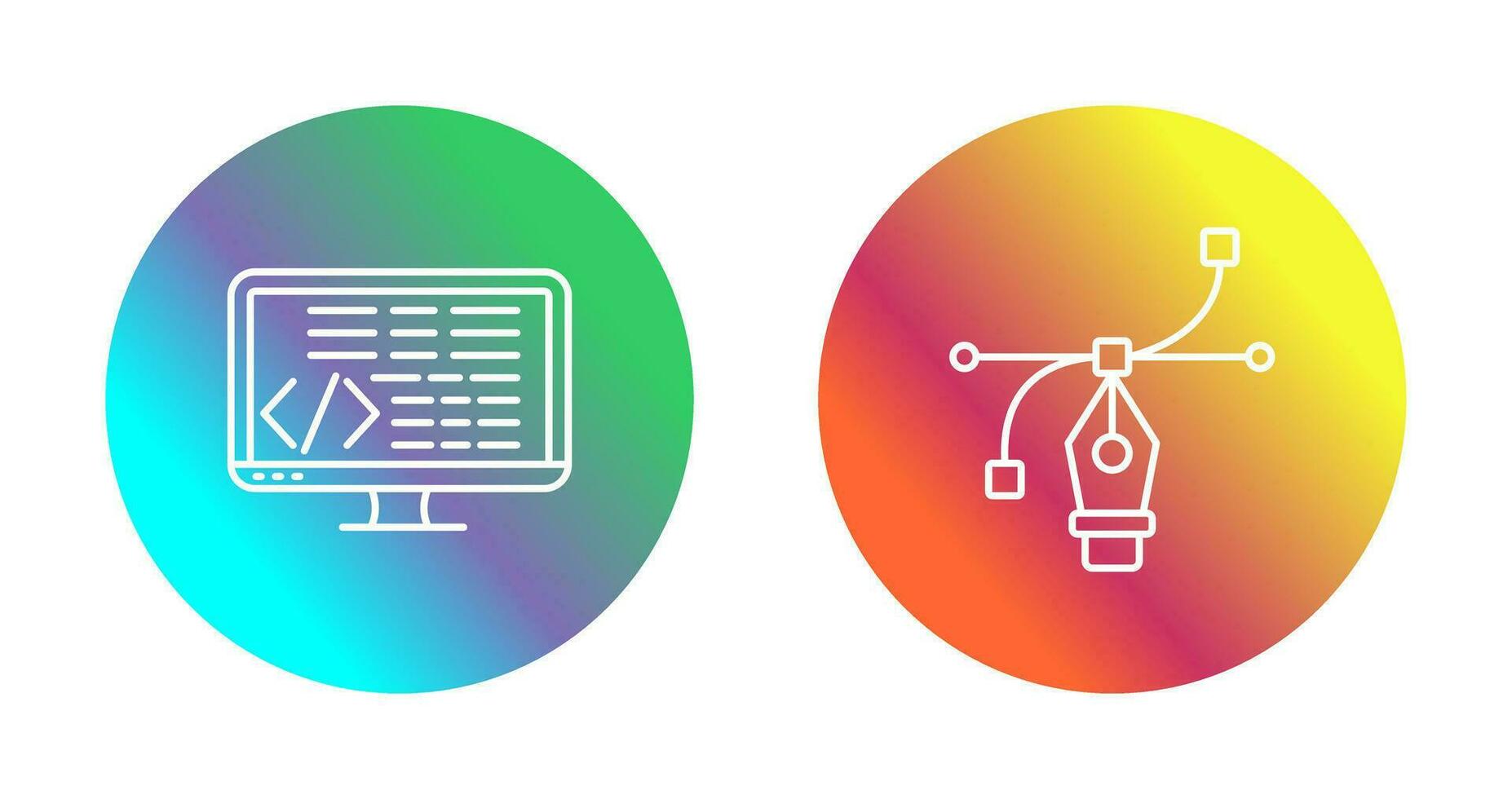 Coding and Vector Icon