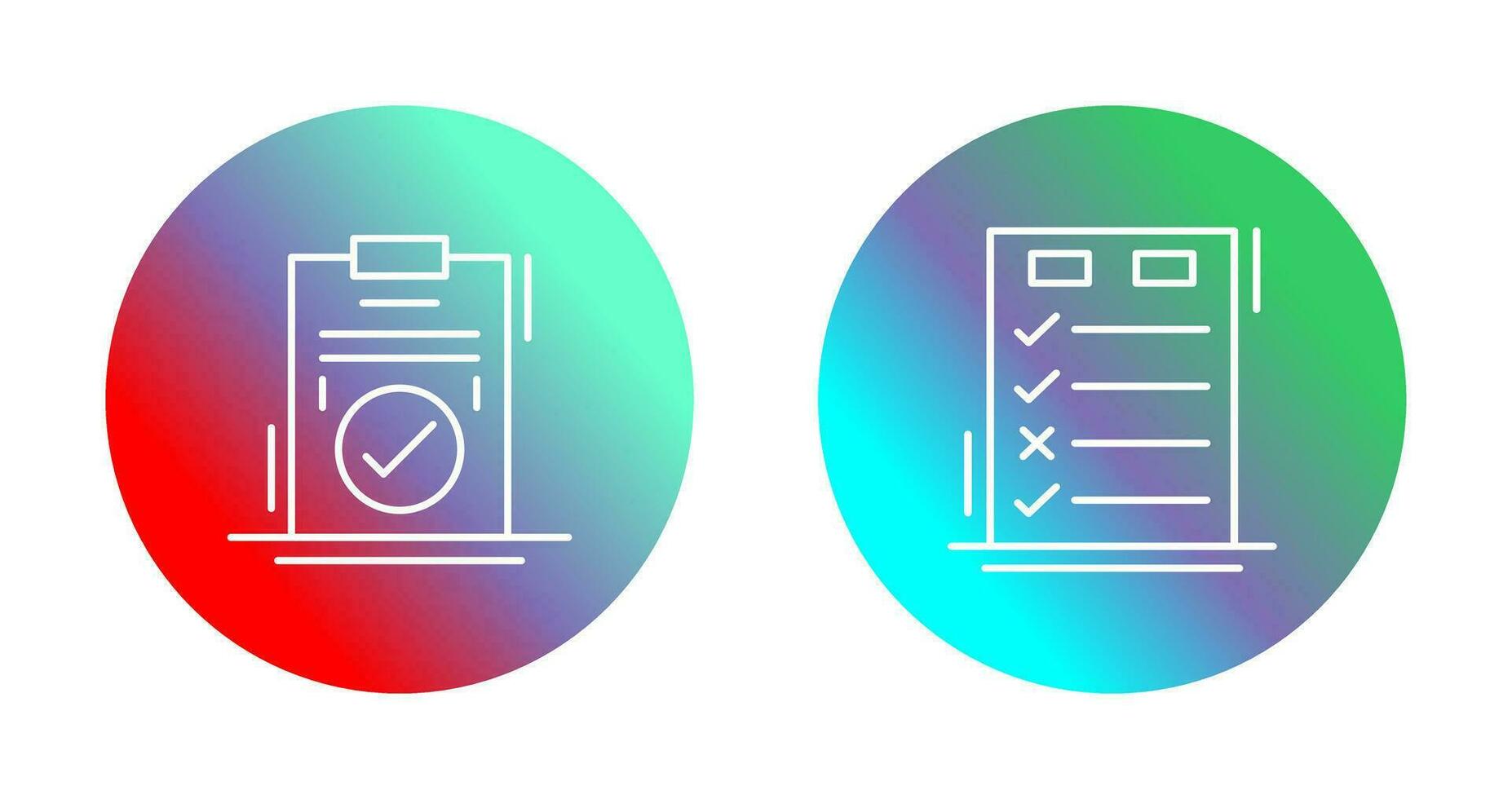 Today to Done Check List and Checkmark Icon vector