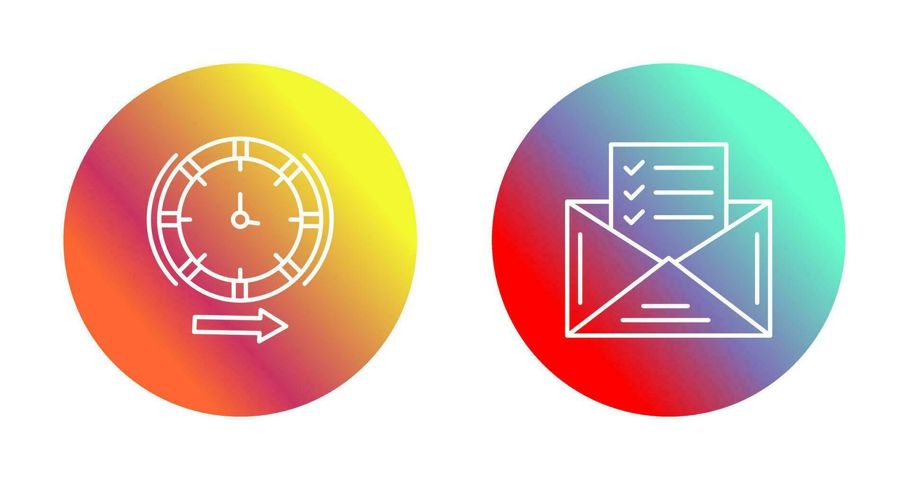 Direction and Check List Icon vector