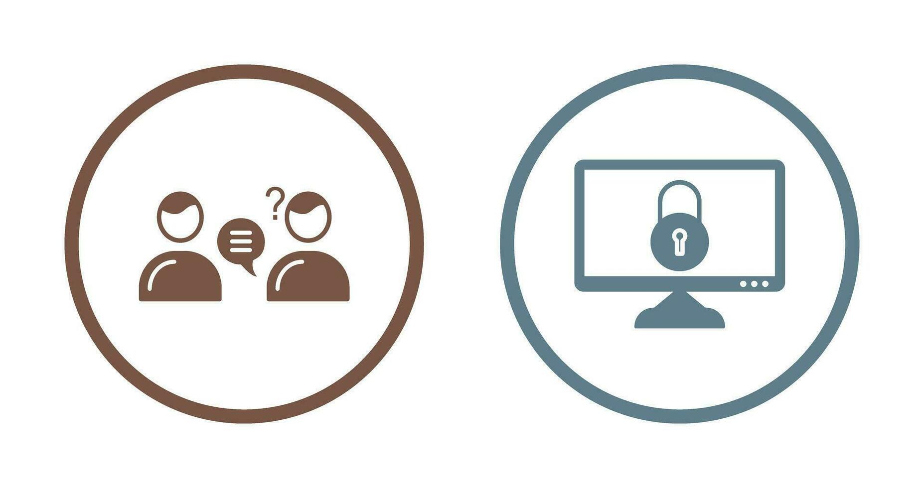 Consulting Services and Confidentiality  Icon vector