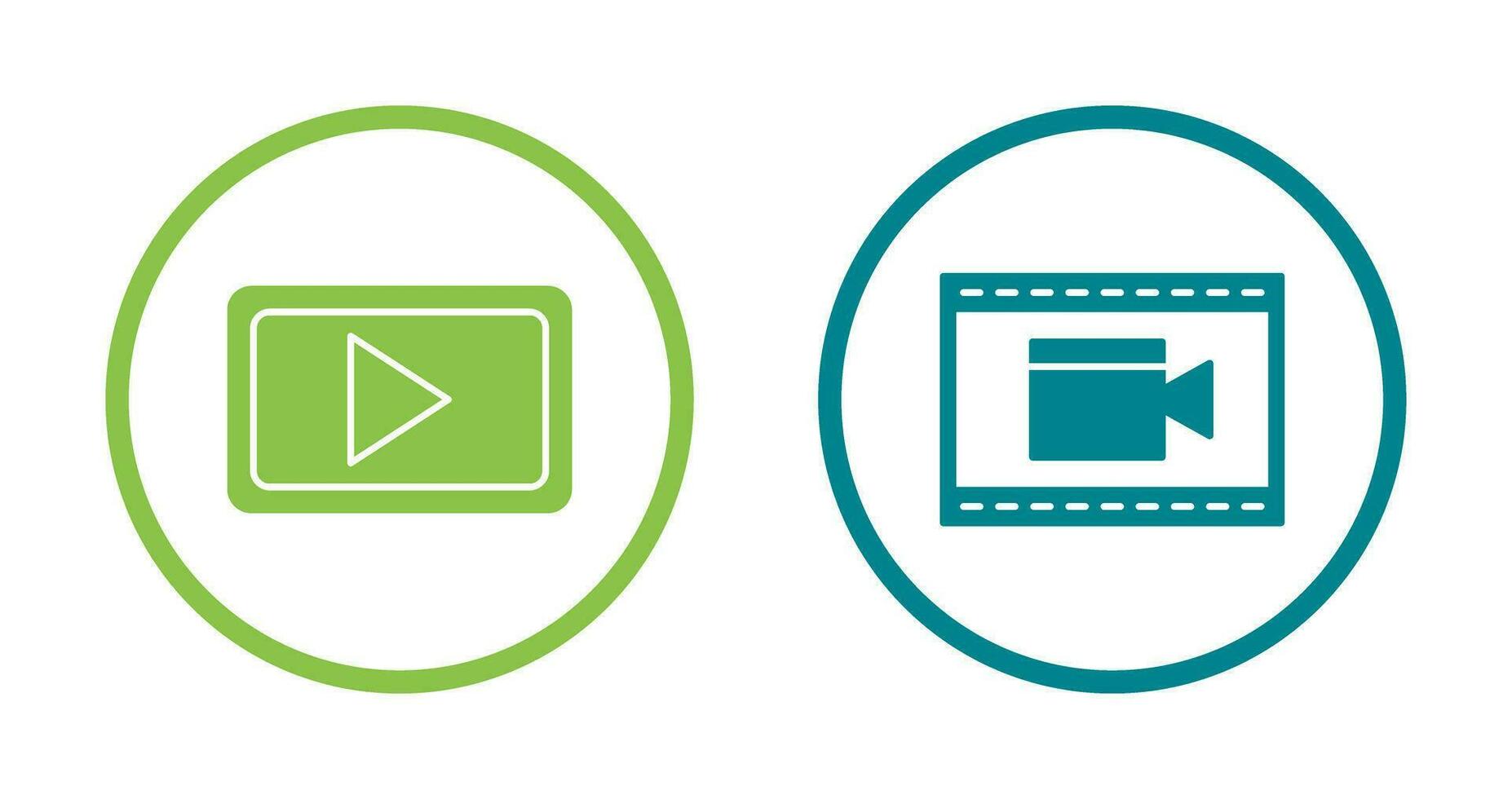 Video Communication and Video and Animation Icon vector