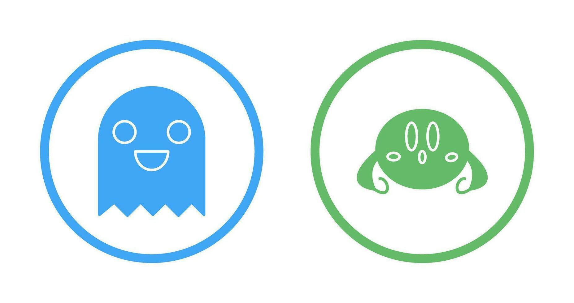 Game Character and VGame Charcter Icon vector