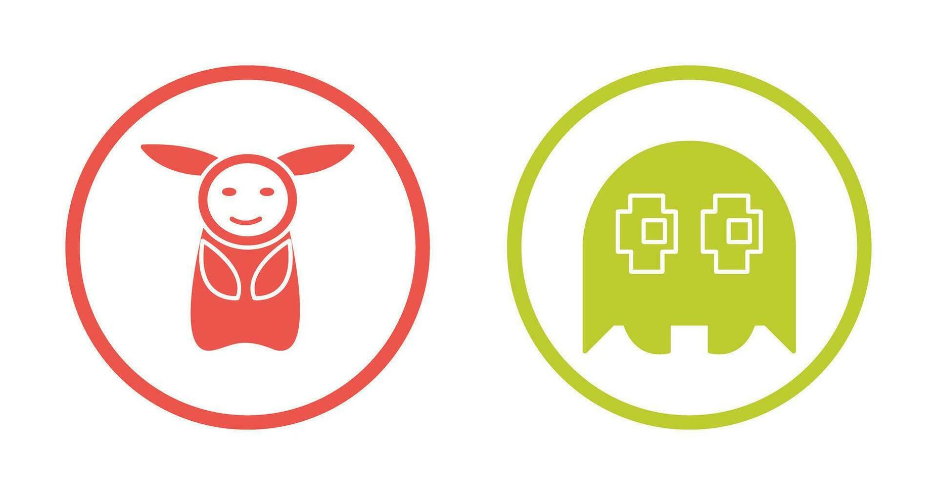 Game Character and Game Character Icon vector