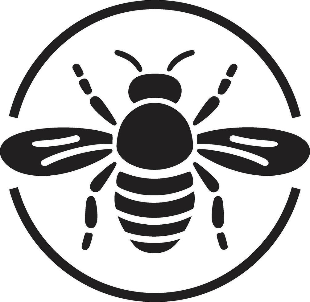 Colmena Saco de brazos real miel abeja logo vector