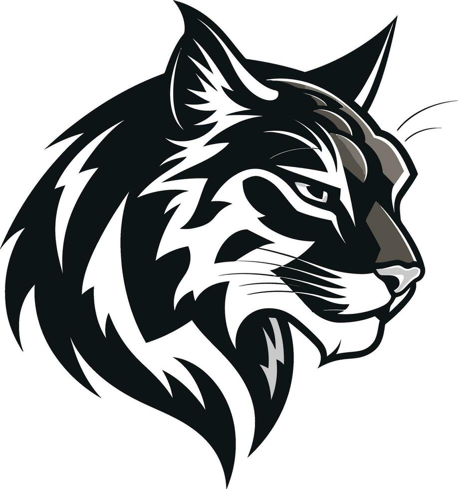 Bobcat Vector Design A Feral Cat with a Wild Spirit Vector Bobcat A Wild Predator Animal in a Vector Design Format