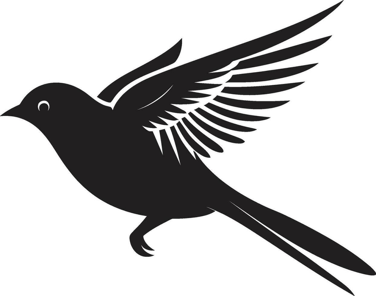 colibrí tribu símbolo monograma urraca diseño vector