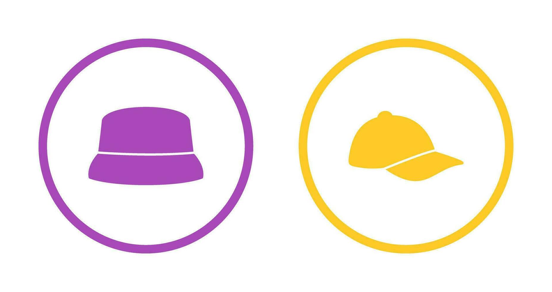 Hat and athletic Icon vector
