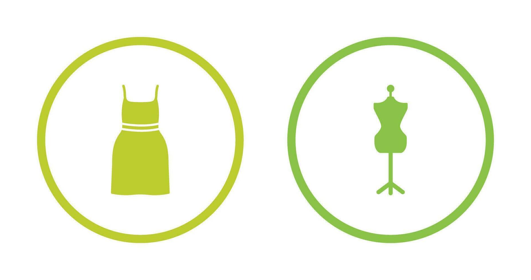 Cocktail Dress and Dress Holder Icon vector