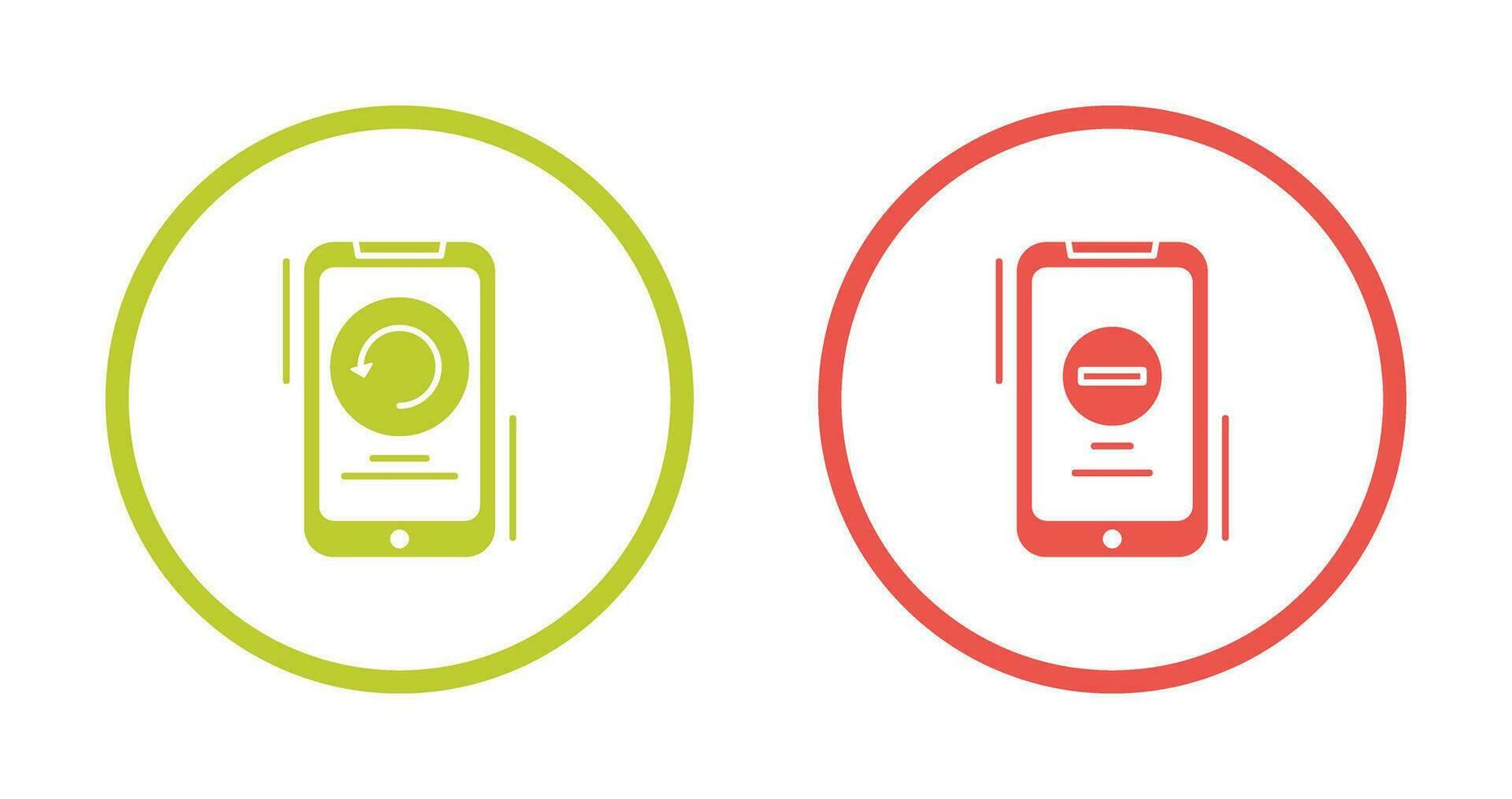 Restart and Remove Icon vector