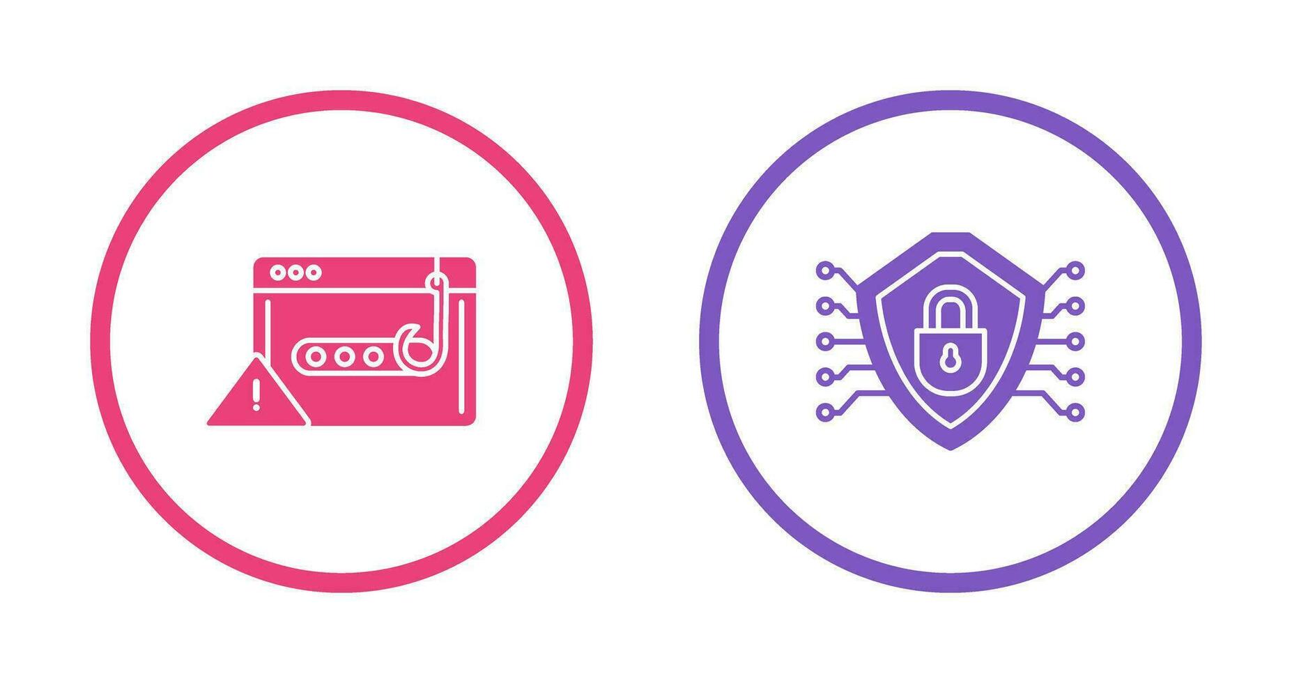 Phishing Password and Security Icon vector