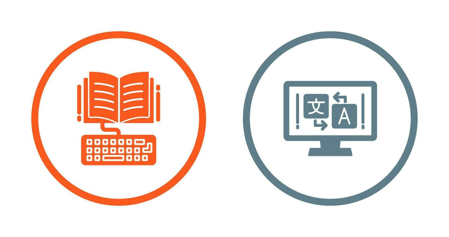 Study and Language Icon vector