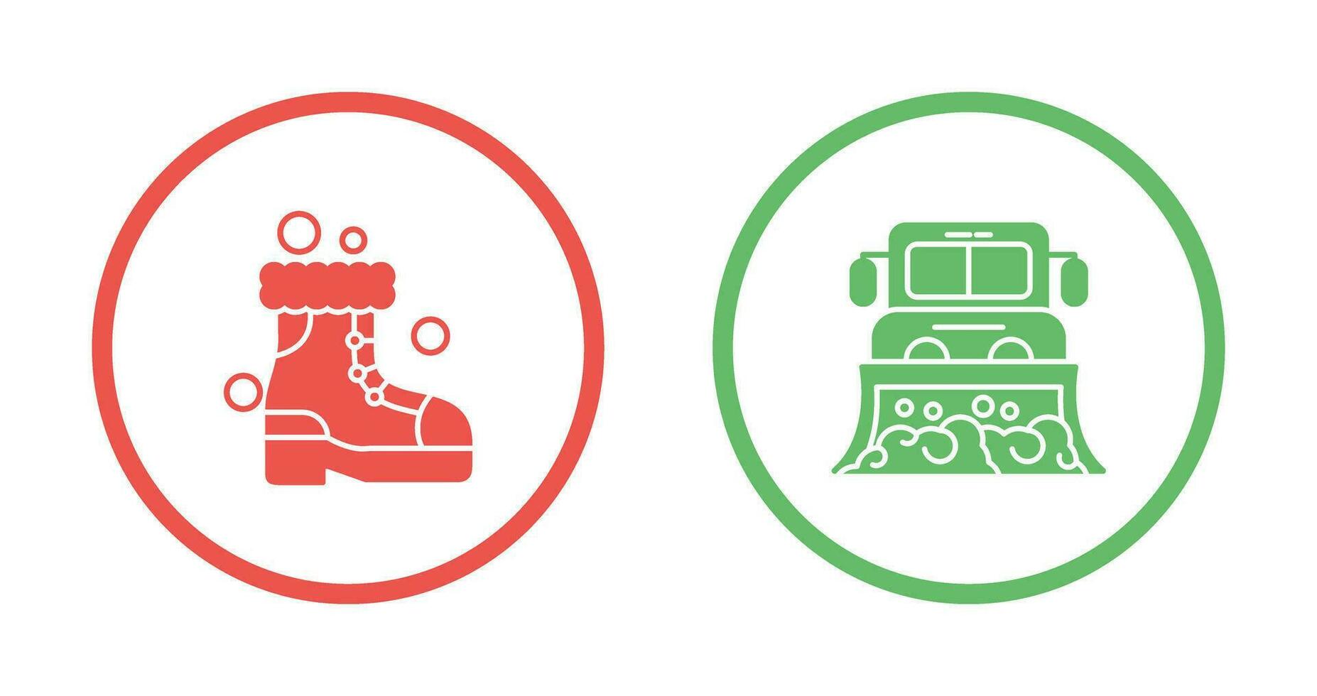 Snowshoes and Truck Icon vector