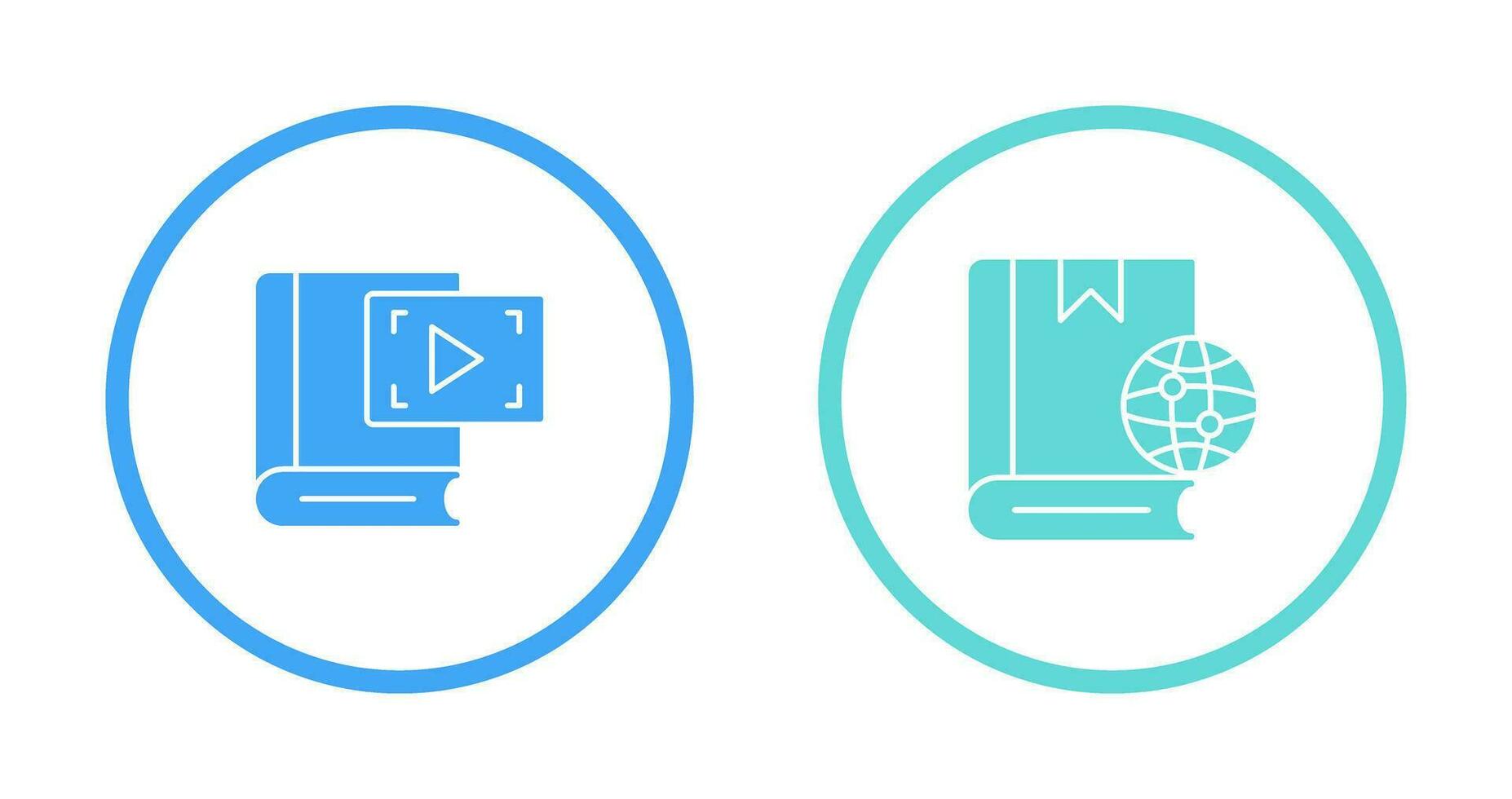Video Recorder and Globel Icon vector
